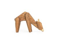 Billede af FableWood Giraffen 12x23 cm - Valnød/Ask OUTLET