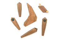 Billede af FableWood Giraffen 12x23 cm - Valnød/Ask OUTLET