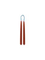 Billede af Ferm Living Dipped Candles Set of 8 H: 15 cm - Rust OUTLET