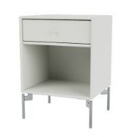 Billede af Montana Selection Dream Sengebord med ben 35,4x35,4x30 cm - 09 Nordic / Chrome