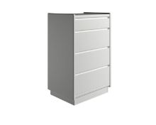 Billede af Kaagaard 445037 Kommode med Sokkel 50x68x37cm - Hvidmalet