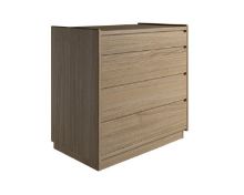 Billede af Kaagaard 448047 Kommode med Sokkel 68x80x47cm - Oliebehandlet Eg