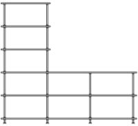 Billede af Montana Free 522000 Reol 203,4x178,1 cm - 05 Black