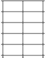 Billede af Montana Free 550000 Reol 138,4x178,1 cm - 02 Fjord