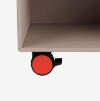 Billede af Montana SRCO Hjul til reolmodul 4 stk. H: 7,8 cm - 145 Rosehip