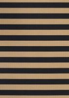 Billede af Woodnotes Big Stripe Carpet Sewn Edges 80x200 cm - Black/Natural