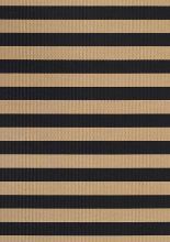 Billede af Woodnotes Big Stripe Carpet Sewn Edges 80x200 cm - Black/Natural