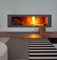 Billede af Woodnotes Big Stripe Carpet Sewn Edges 80x200 cm - Black/Stone