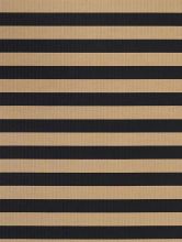 Billede af Woodnotes Big Stripe Carpet Sewn Edges 140x200 cm - Black/Natural