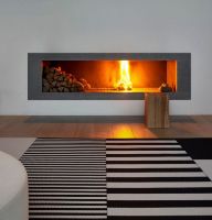 Billede af Woodnotes Big Stripe Carpet Sewn Edges 170x240 cm - Black/Stone