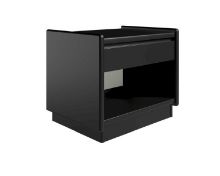 Billede af Kaagaard 215037 Sengebord med Sokkel 34x50x37 cm - Sortmalet