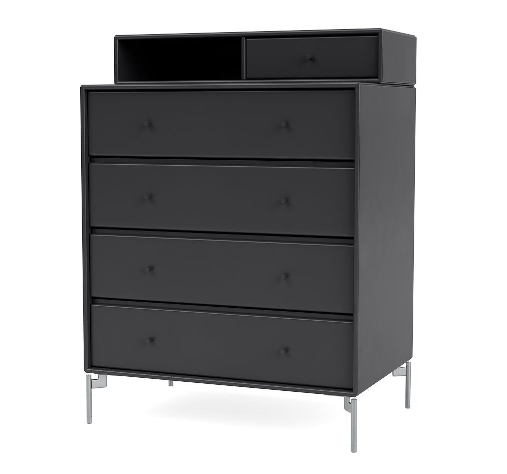 Billede af Montana Selection Keep Kommode med ben 69,6x82,2x46,8 cm - 04 Anthracite / Chrome