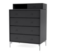 Billede af Montana Selection Keep Kommode med ben 69,6x82,2x46,8 cm - 04 Anthracite / Chrome