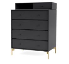 Billede af Montana Selection Keep Kommode med ben 69,6x82,2x46,8 cm - 04 Anthracite / Brass
