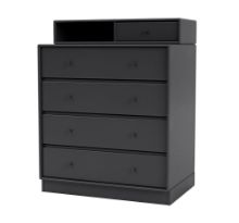 Billede af Montana Selection Keep Kommode med sokkel 7 cm 69,6x82,2x46,8 cm - 04 Anthracite