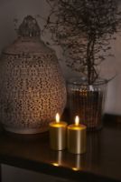 Billede af Sirius Sille Mini 2 stk Batteridrevet Stearinlys H: 7 cm - Guld