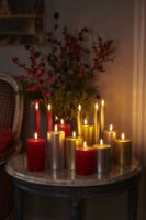 Billede af Sirius Sille Tall Batteridrevet Stearinlys H: 25 cm - Sølv