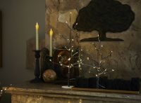 Billede af Sirius Kira Træ m/28 LED lys H: 35 cm - Brown/Snowy
 OUTLET