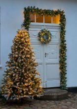 Billede af Sirius Anton Juletræ m/312 LED lys H: 2,4 m - Snowy