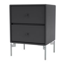 Billede af Montana Selection Drift Skuffebord med ben 35,4x35,4x30 cm - 04 Anthracite / Chrome