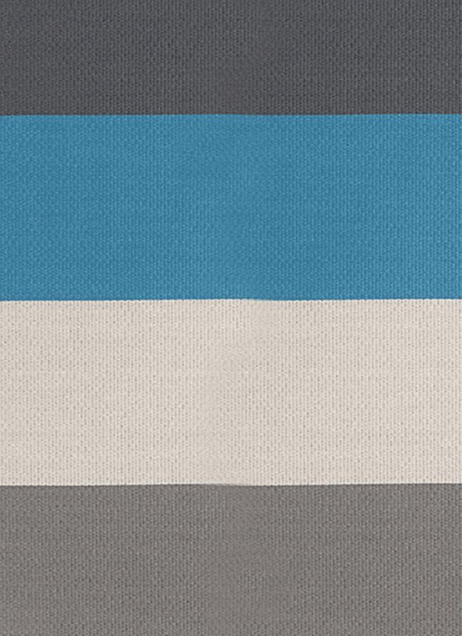 Billede af Woodnotes Fourways Carpet Sewn Edges 80x200 cm - Turquoise/Graphite