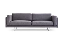 Billede af Erik Jørgensen EJ 280 2 Pers. Sofa 100 L: 240 cm - Foss 772/Børstet Krom
