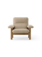 Billede af Audo Copenhagen Brasilia Lounge Chair SH: 39 cm - Natural Oak/Bouclé 02 