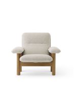 Billede af Audo Copenhagen Brasilia Lounge Chair SH: 39 cm - Natural Oak/Moss 0011