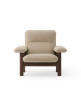 Billede af Audo Copenhagen Brasilia Lounge Chair SH: 39 cm - Dark Stained Oak/Bouclé 02