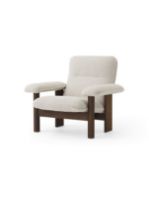 Billede af Audo Copenhagen Brasilia Lounge Chair SH: 39 cm - Dark Stained Oak/Moss 0011