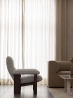 Billede af Audo Copenhagen Brasilia Lounge Chair SH: 39 cm - Dark Stained Oak/Moss 0011