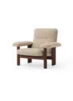 Billede af Audo Copenhagen Brasilia Lounge Chair SH: 39 cm - Walnut/Bouclé 02
