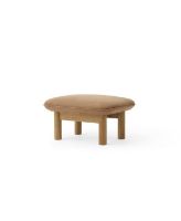 Billede af Audo Copenhagen Brasilia Ottoman H: 40 cm - Natural Oak/Dunes Cognac 21004