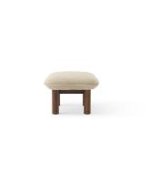 Billede af Audo Copenhagen Brasilia Ottoman H: 40 cm - Walnut/Bouclé 02  