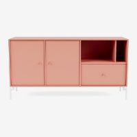 Billede af Montana Mega 200803 Skænk med ben 115,2x38 cm - 151 Rhubarb / Snow