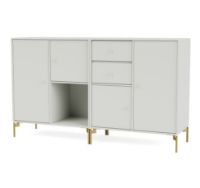 Billede af Montana Selection Couple Skænk med ben 139,2x69,6x38 cm - 09 Nordic / Brass