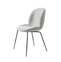 Billede af GUBI Beetle Dining Chair SH: 45,5 cm - Black Base / Dedar Karakorum