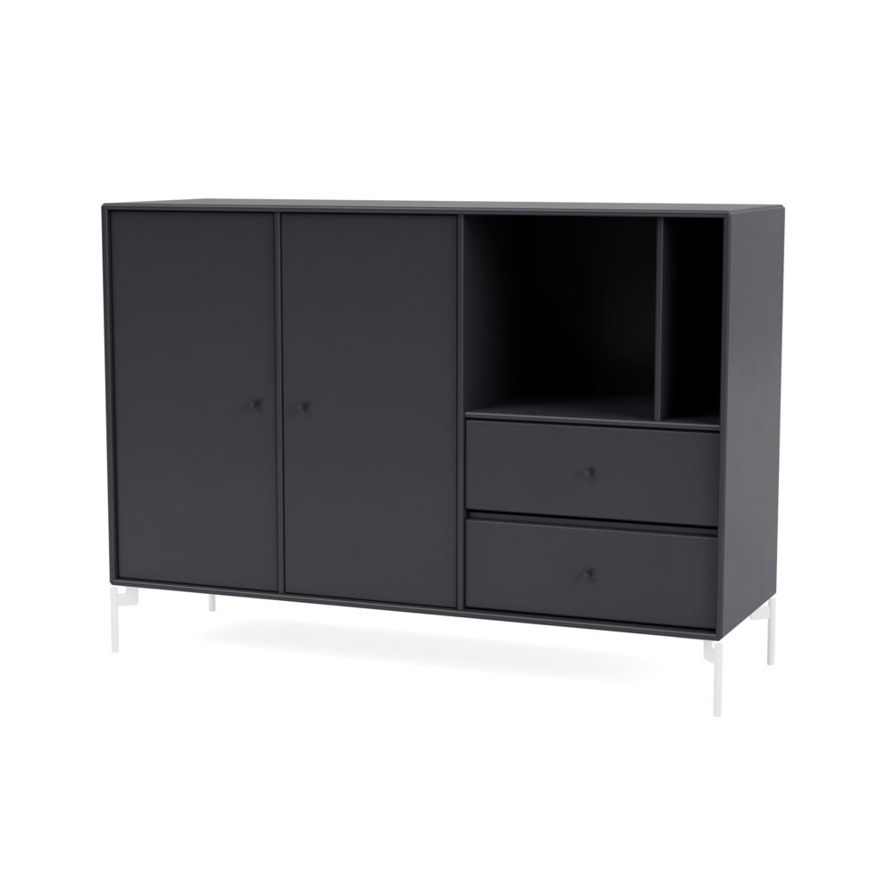 Billede af Montana Mega 201203 Skænk med ben 115,2x38 cm - 04 Anthracite / Snow