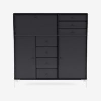 Billede af Montana Mega 201802 Skænk med ben 115,2x38 cm - 04 Anthracite / Snow