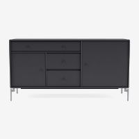 Billede af Montana Mega 200802 Skænk med ben 115,2x38 cm - 04 Anthracite / Matkrom