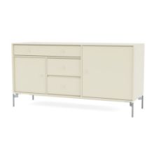 Billede af Montana Mega 200802 Skænk med ben 115,2x38 cm - 150 Vanilla / Matkrom 