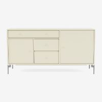 Billede af Montana Mega 200802 Skænk med ben 115,2x38 cm - 150 Vanilla / Matkrom 