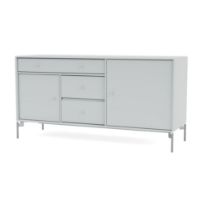 Billede af Montana Mega 200802 Skænk med ben 115,2x38 cm - 156 Oyster / Matkrom 