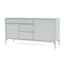 Billede af Montana Mega 200802 Skænk med ben 115,2x38 cm - 156 Oyster / Matkrom 