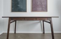 Billede af Duus & Møller Noréll Skrivebord L: 160 cm - Røget eg 