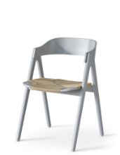 Billede af Findahl by Hammel METTE Spisebordsstol SH: 45 cm - Lysegrålakeret Bøg/Natur