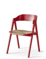 Billede af Findahl by Hammel METTE Spisebordsstol SH: 45 cm - Rødlakeret Bøg/Natur