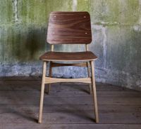 Billede af Duus & Møller Hippo Spisebordsstol SH: 45 cm - Eg/Valnød