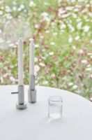 Billede af Fritz Hansen Lysestage Single #2 H: 13 cm - Stainless Steel OUTLET