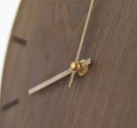 Billede af Hemverk Vægur Ø: 38 cm – Dark Oak/Gold